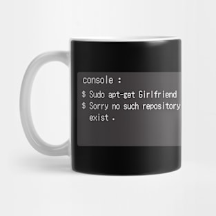 console apt-get girlfriend Mug